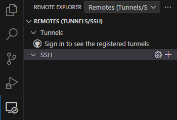 VSCode remote explorer