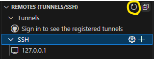 VSCode refresh remotes
