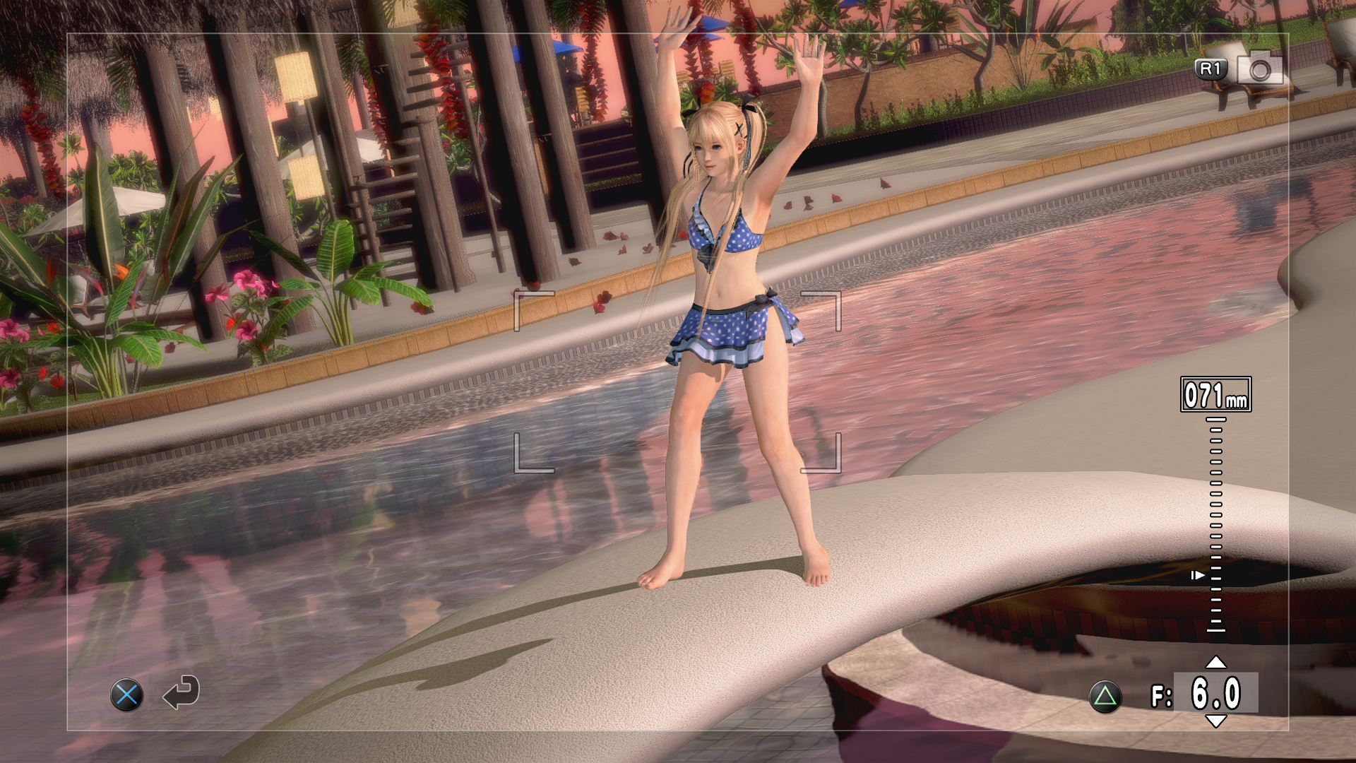Fortune pool camera scene, native comparison