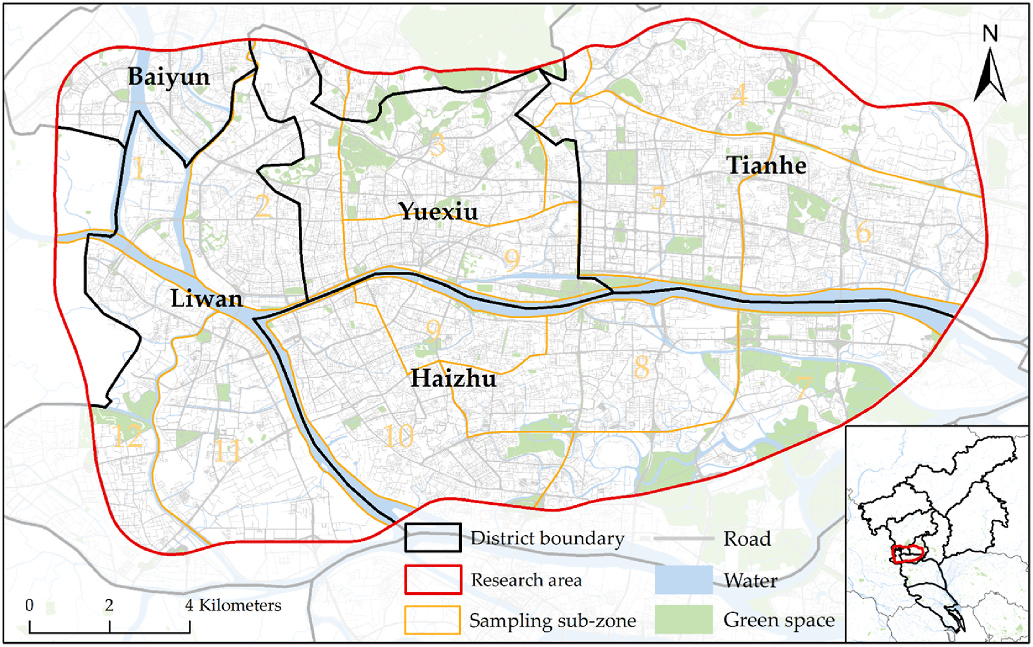 Figure 1. Research area.