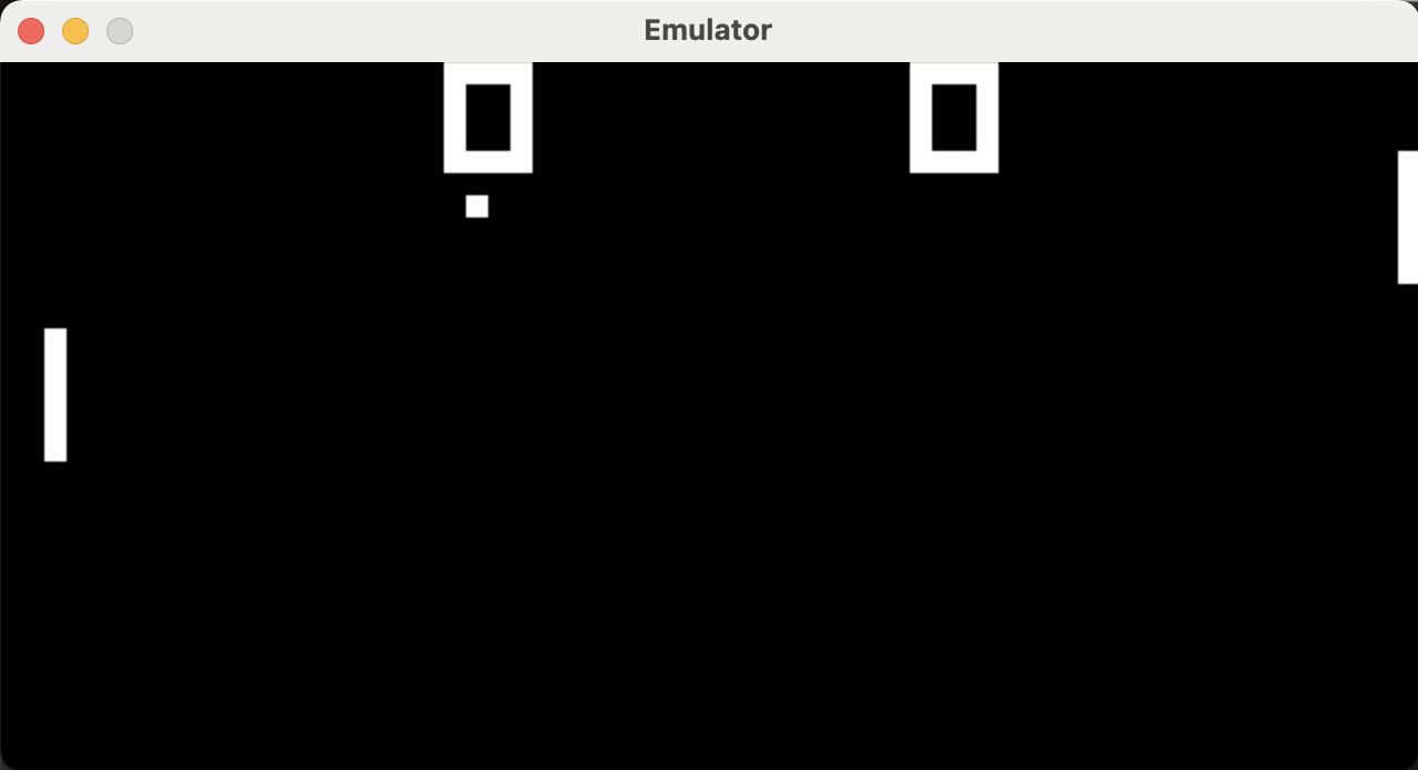 Sample image of Pong gameplay