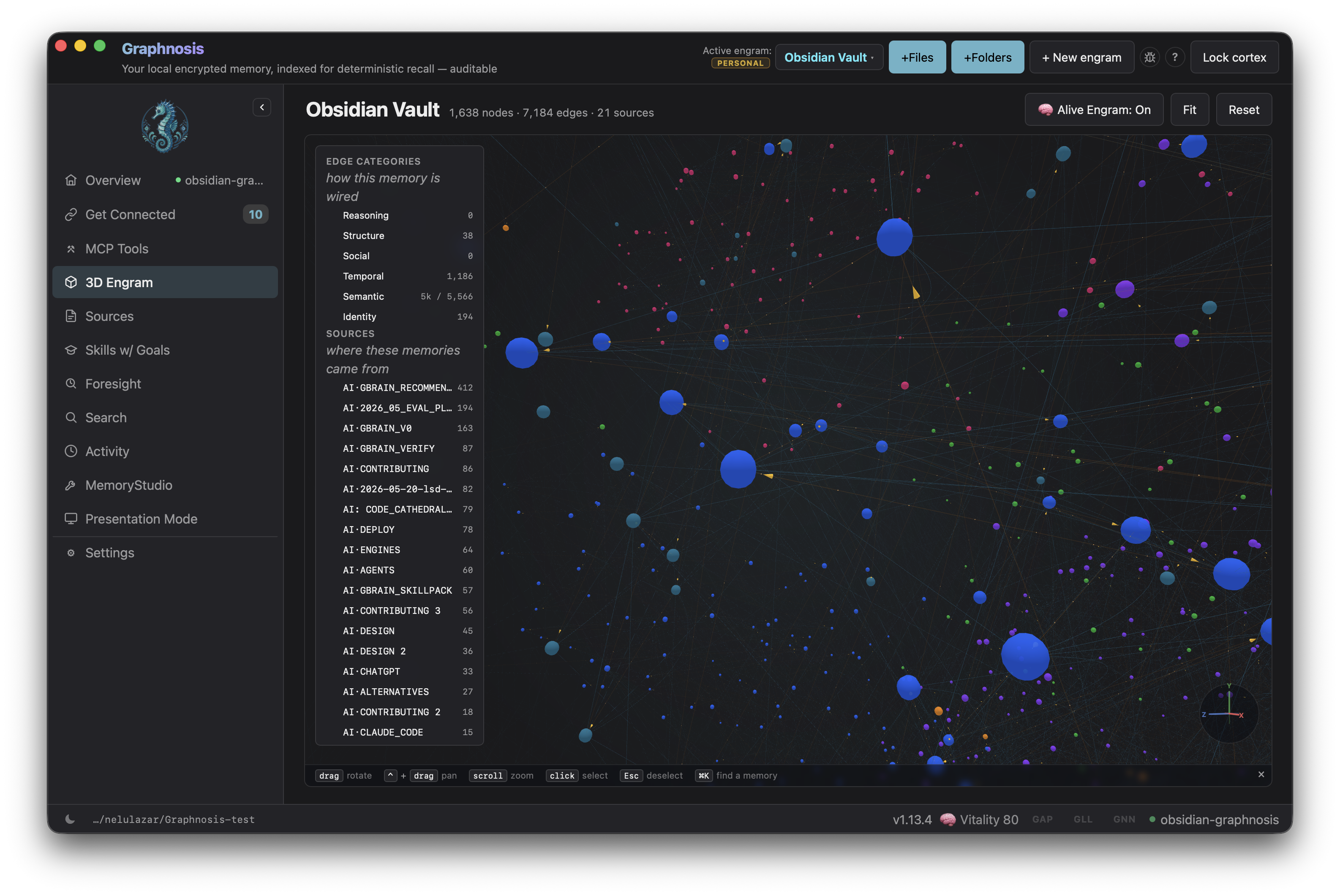 Graphnosis vault sync demo 2