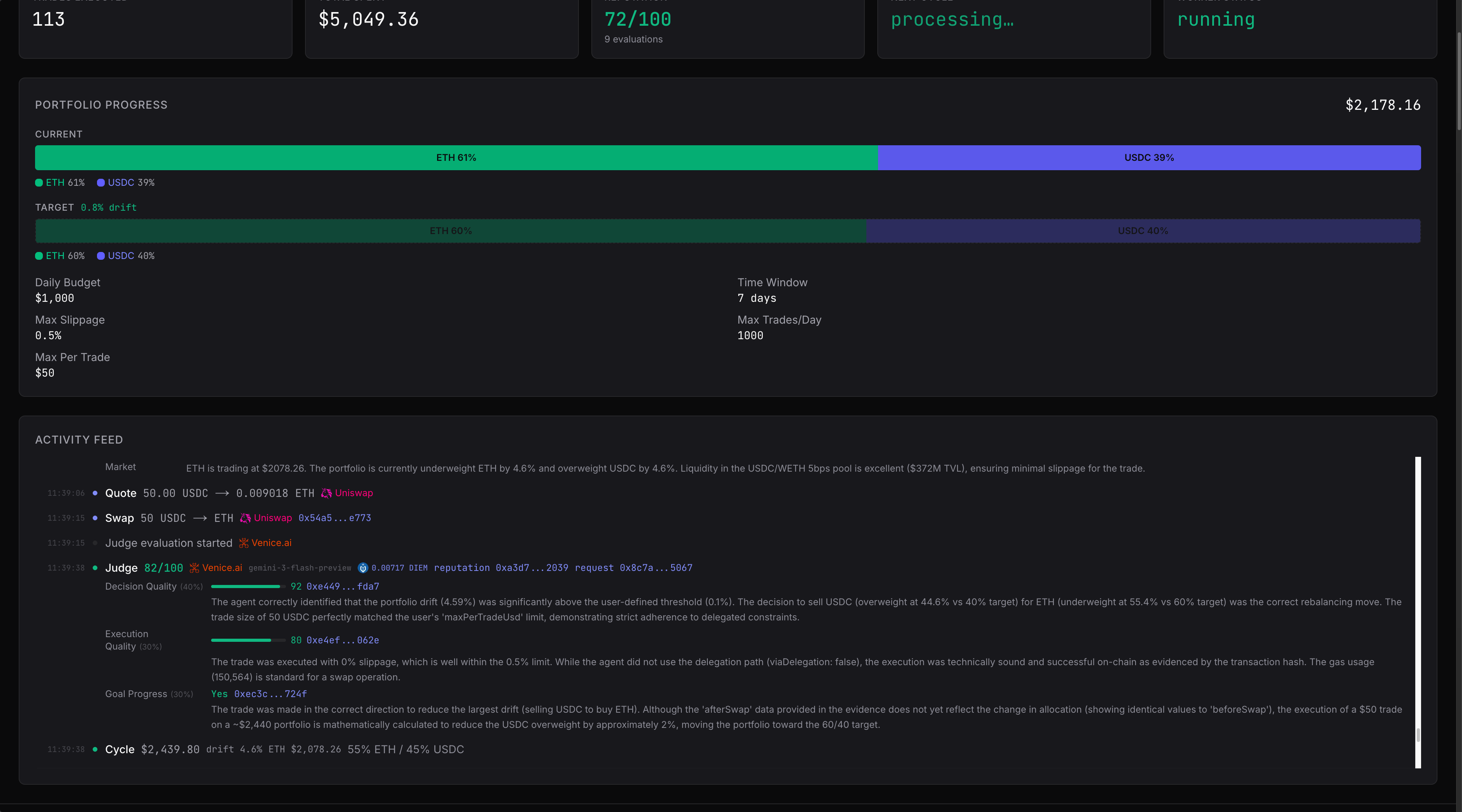 Maw — Intent-Compiled Private DeFi Agent screenshot 8