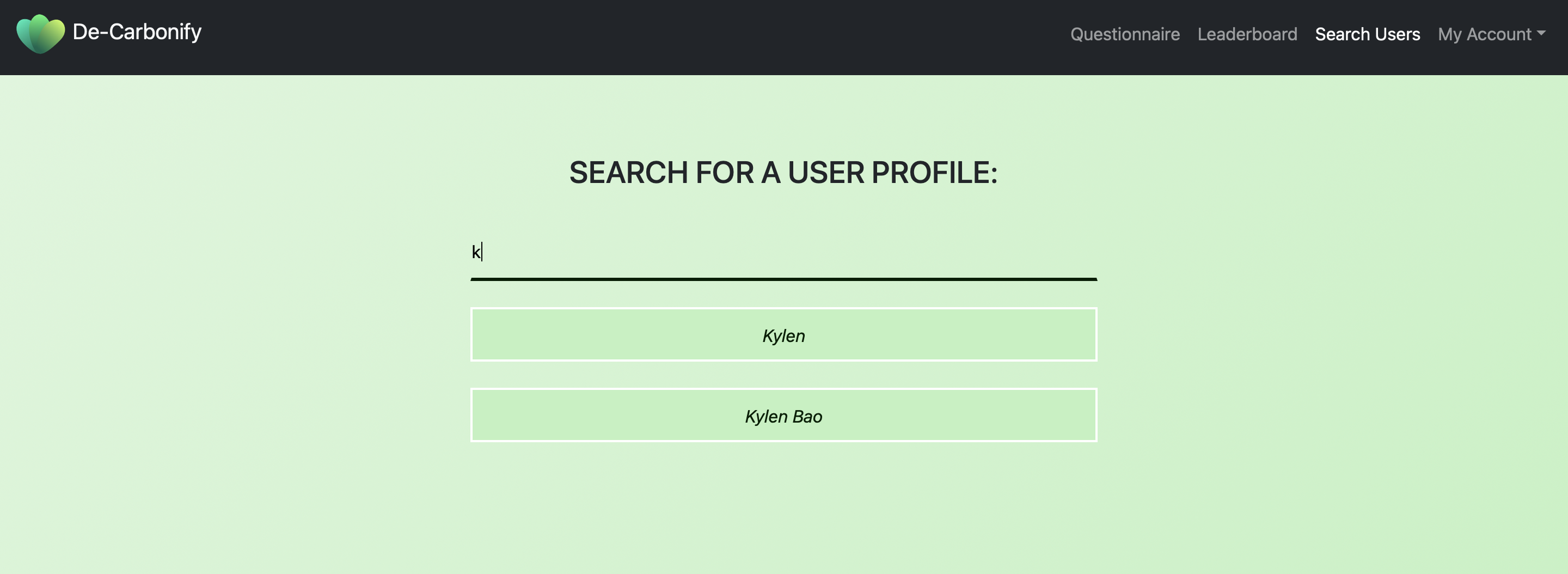  User Search