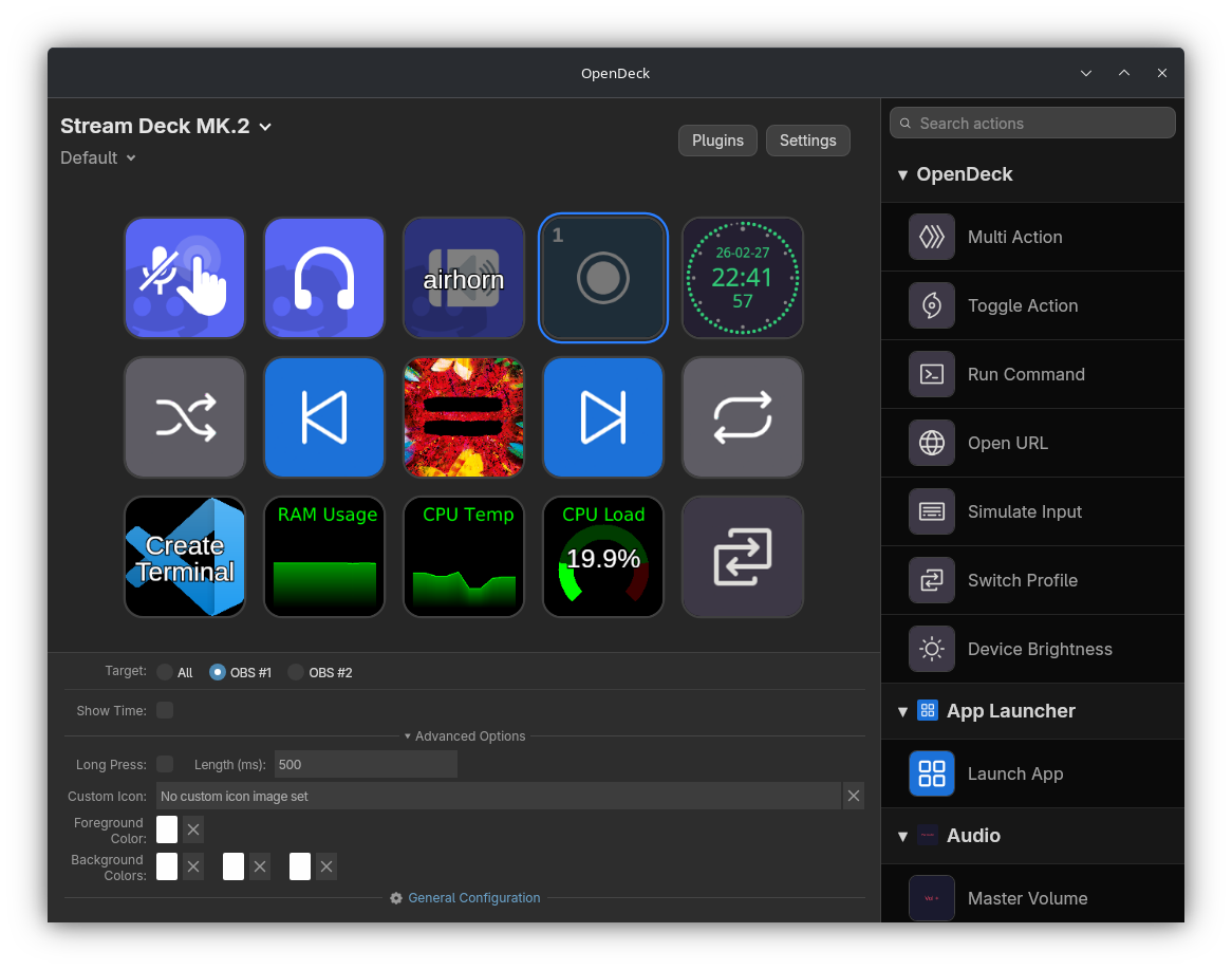 Main menu