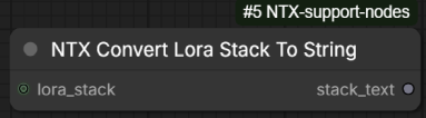ConvertLoraStackToString node