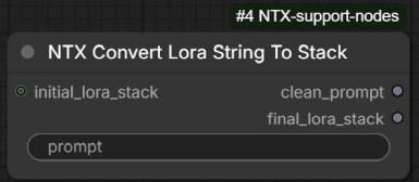 ConvertLoraStringToStack node