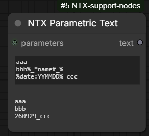 ParametricText node