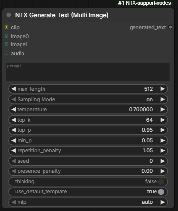 TextGenerateMultiImage node