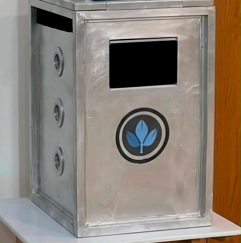 The Aykah smart bin prototype