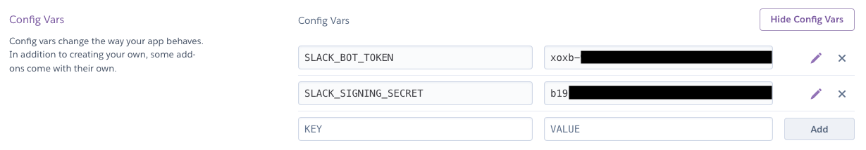 Paste in config vars