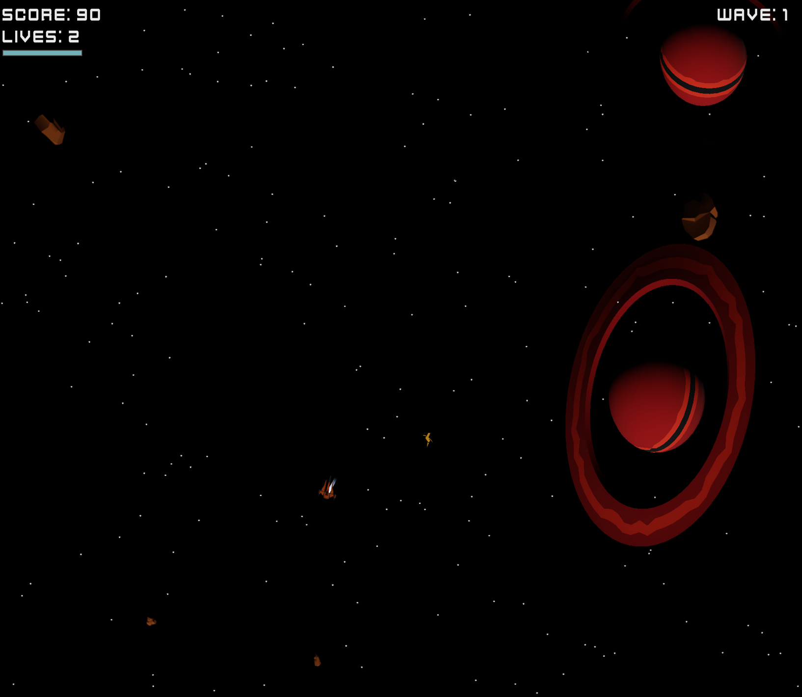 Asteroids screenshot