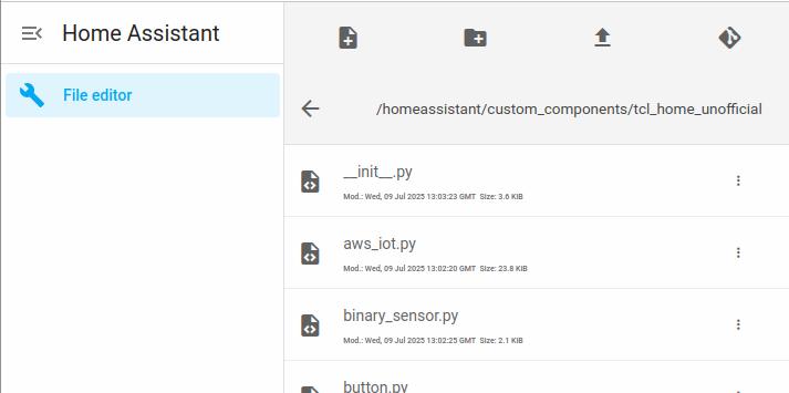 files in HA
