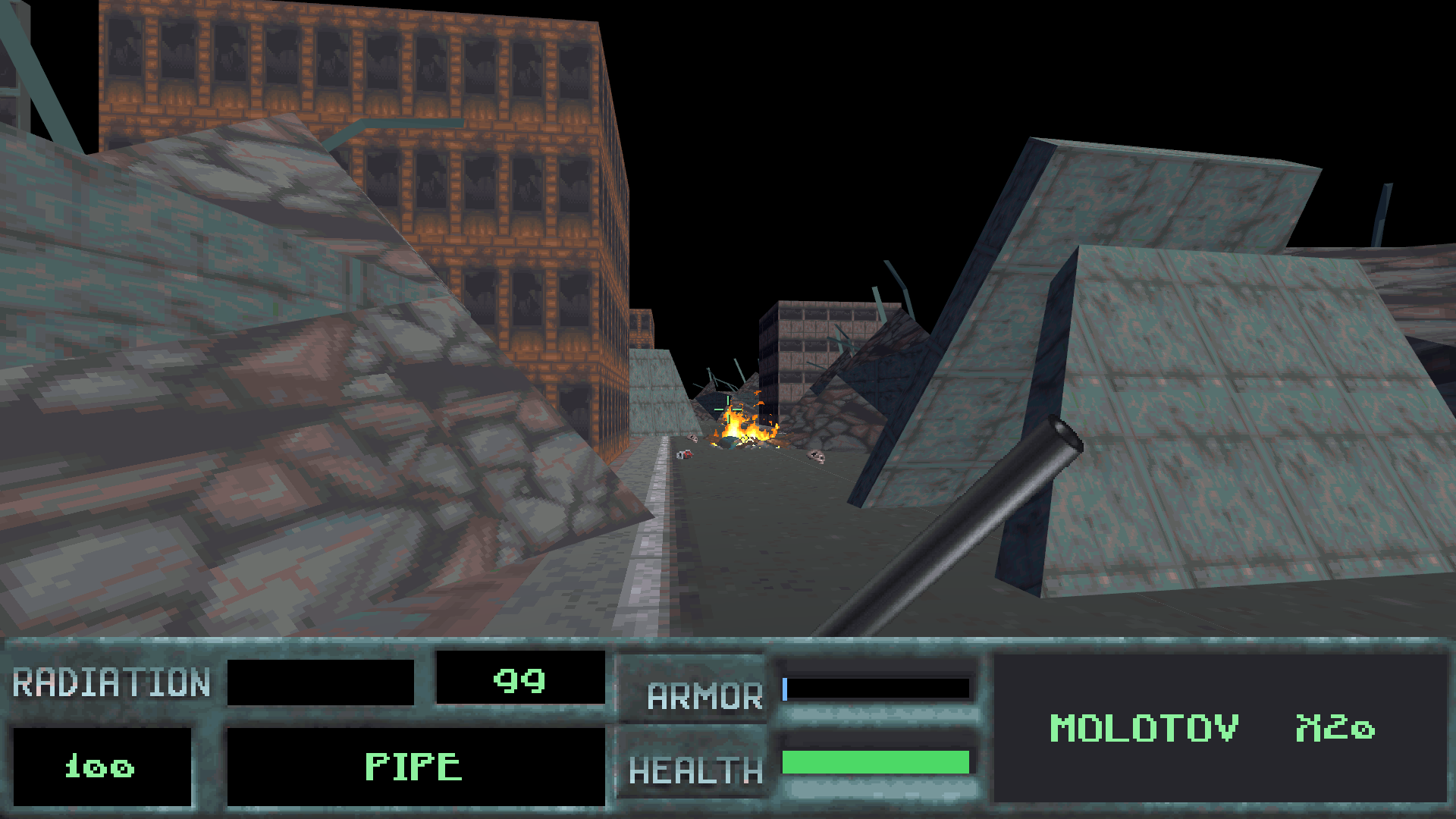 The ruined city