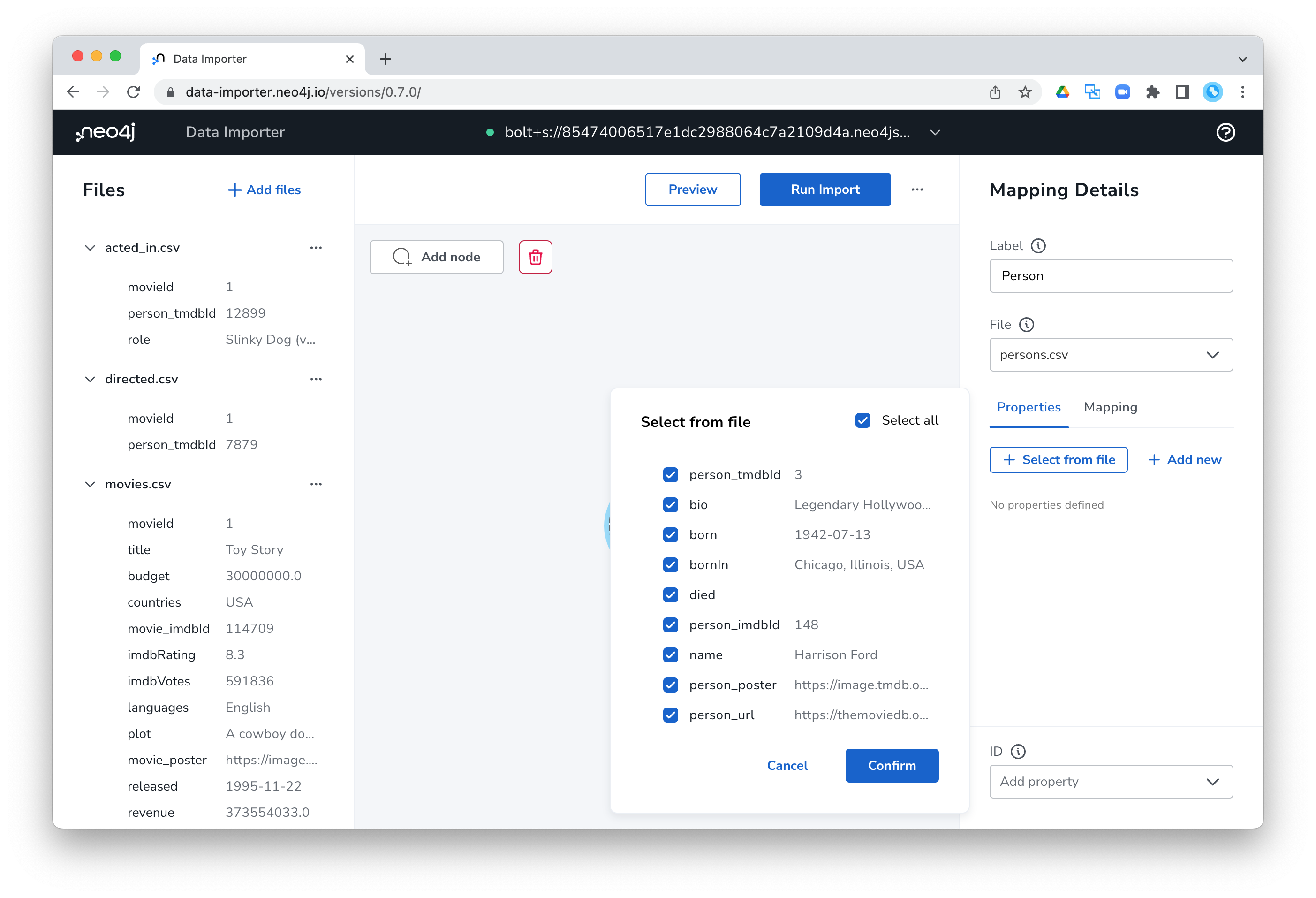 Add all properties from file