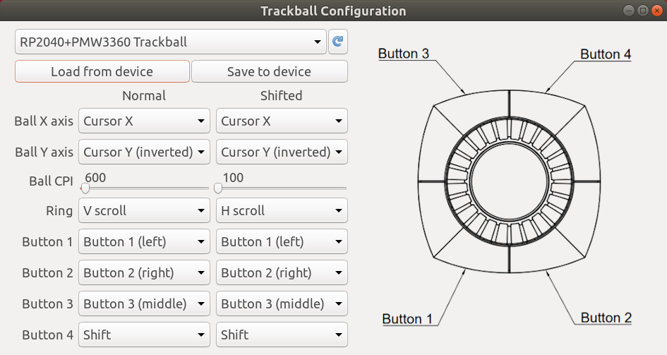 Configuration tool UI screenshot