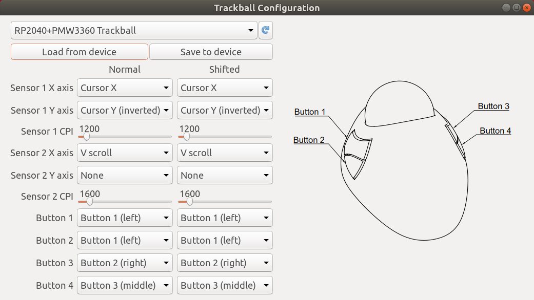 Configuration tool UI screenshot