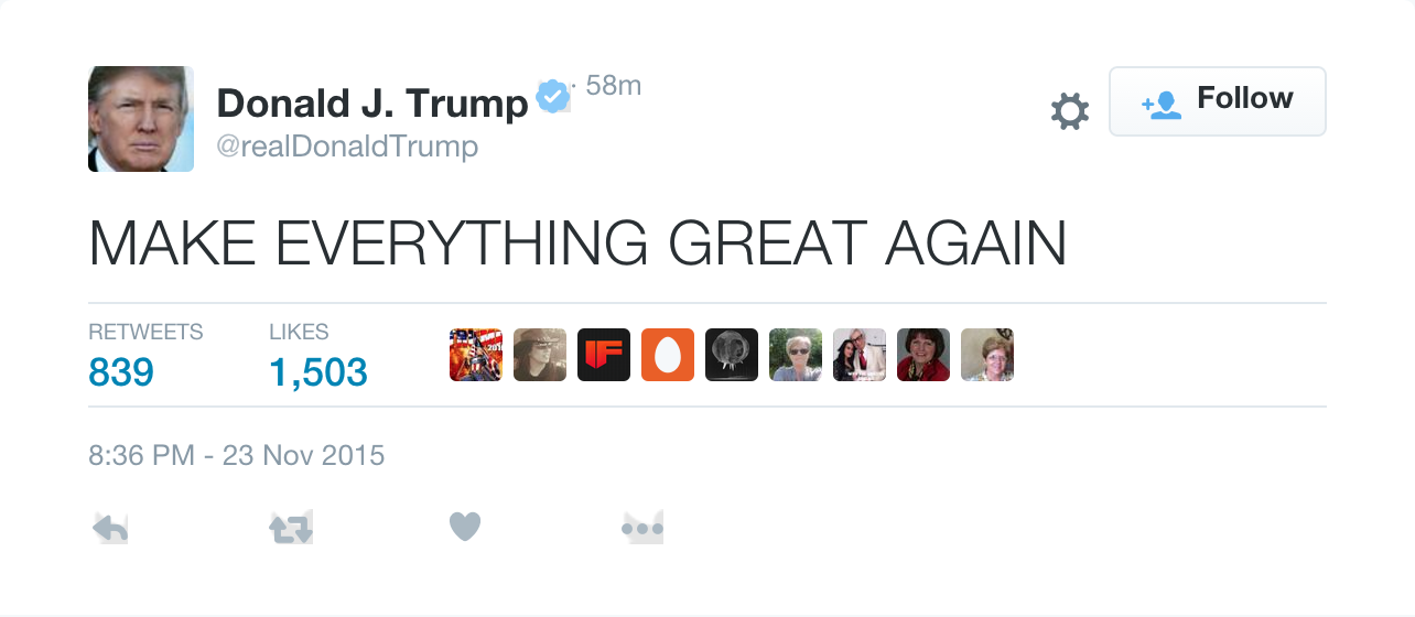 MAKE EVERYTHING GREAT AGAIN