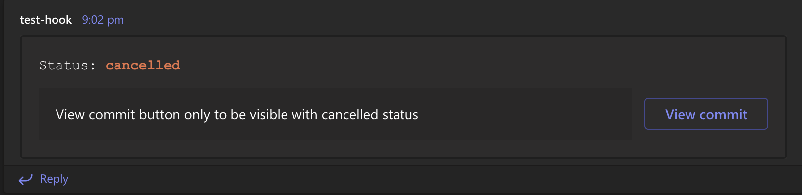 cancelled status sample screenshot