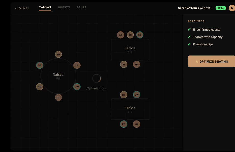 Seating Optimization Demo