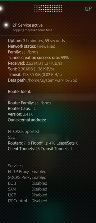 Screenshot of i2pd-ui