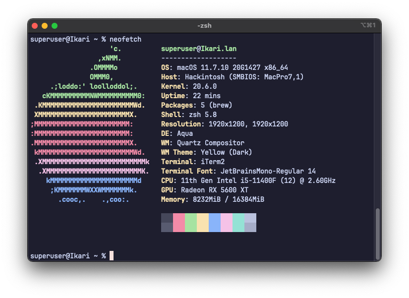 Neofetch Info