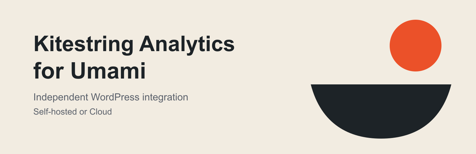 Kitestring Analytics for Umami: Umami Analytics for WordPress, self-hosted or Cloud.
