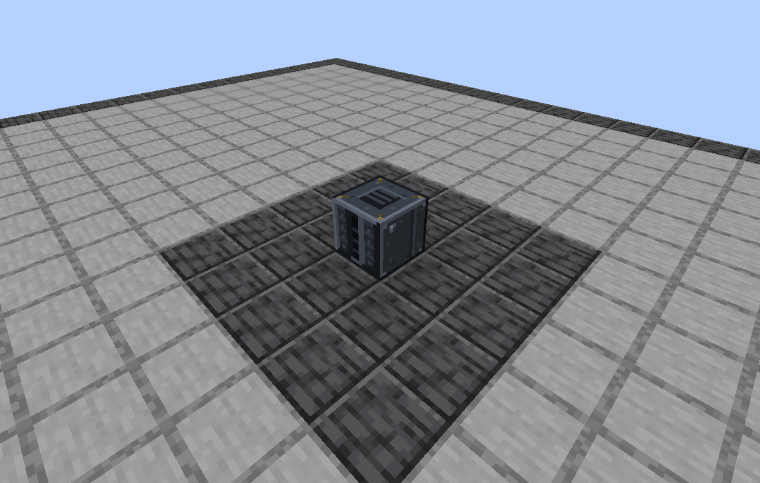 A single Workbay block standing alone on the same floor