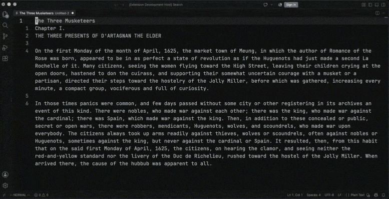 A command line typed in the wrong layout, corrected