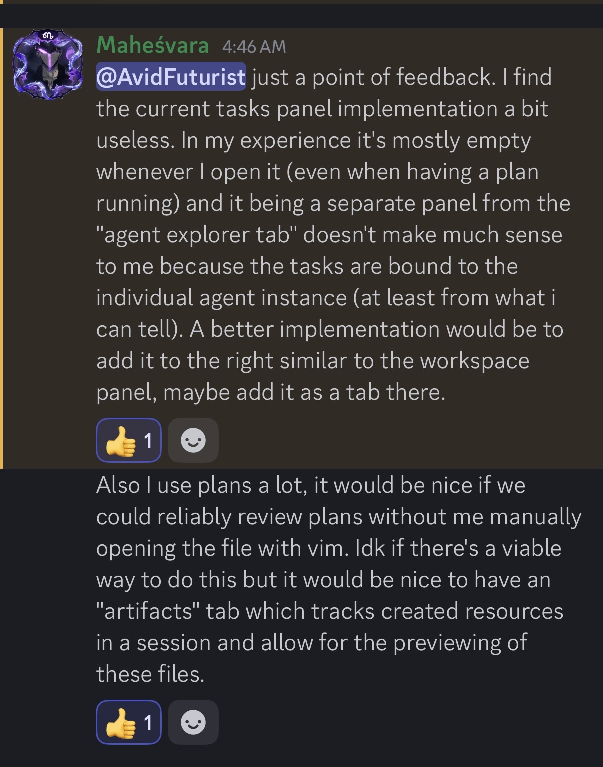 Maheshvara feedback