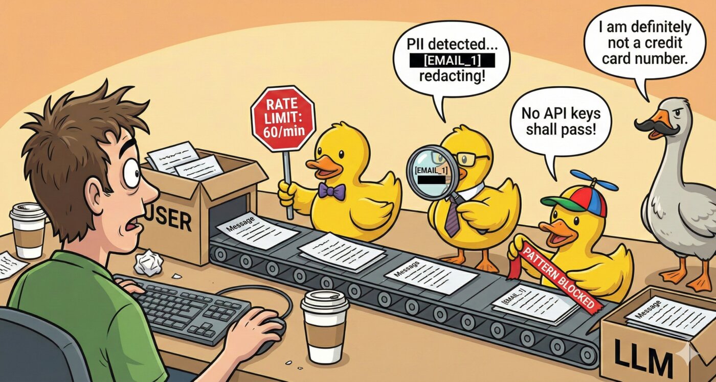 Guardrails - security duck checkpoint