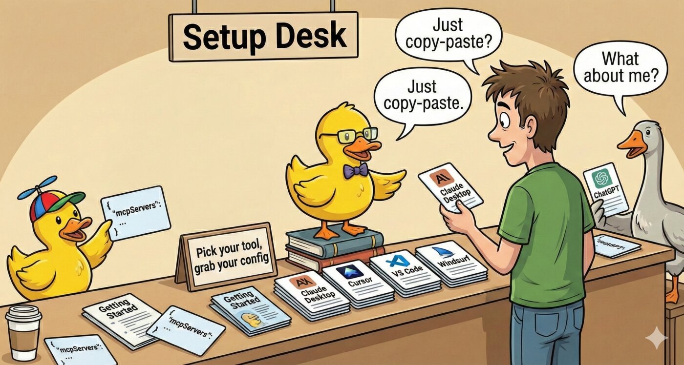 Setup desk - pick your tool