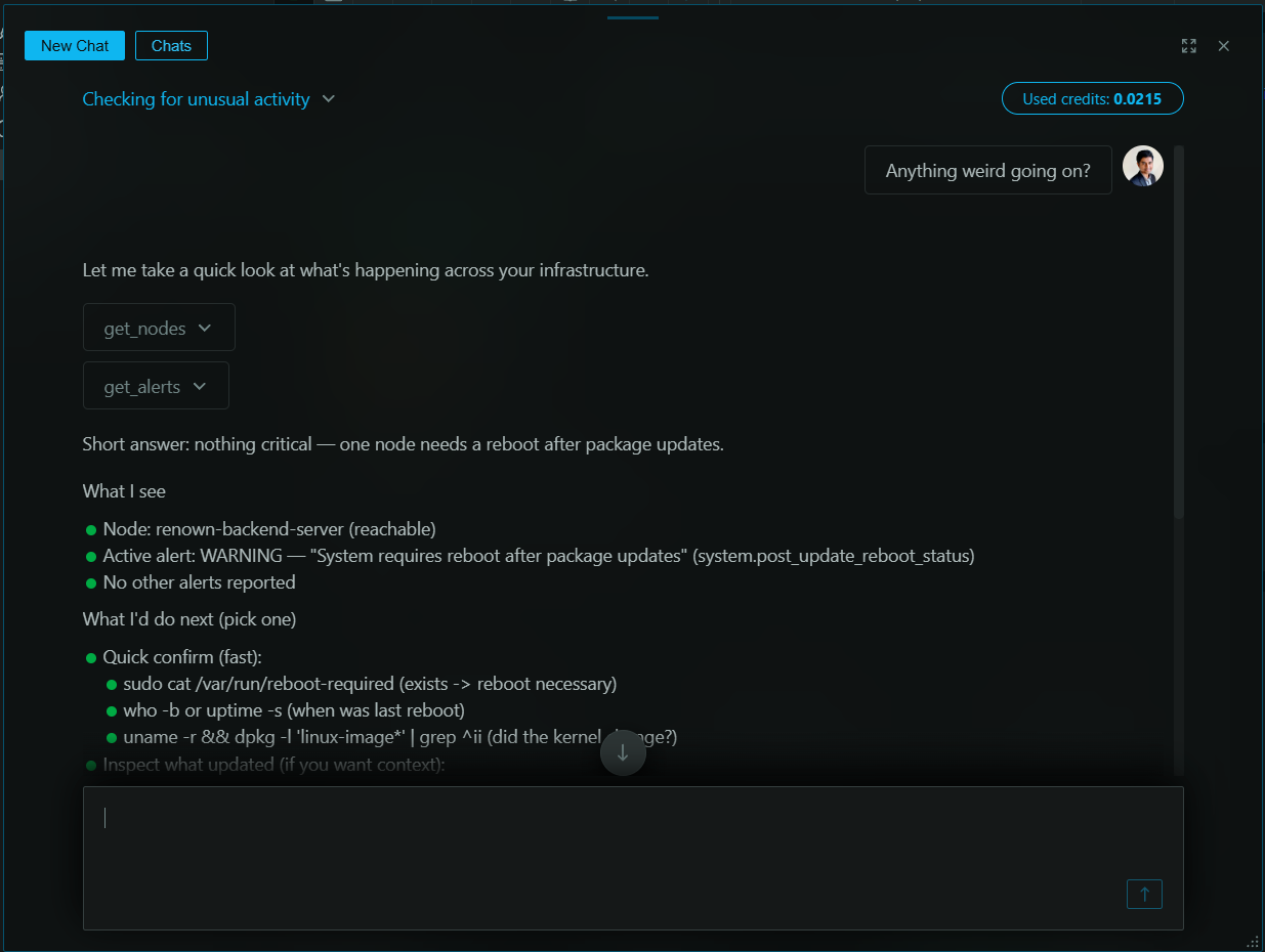 Real-Time Conversations interface