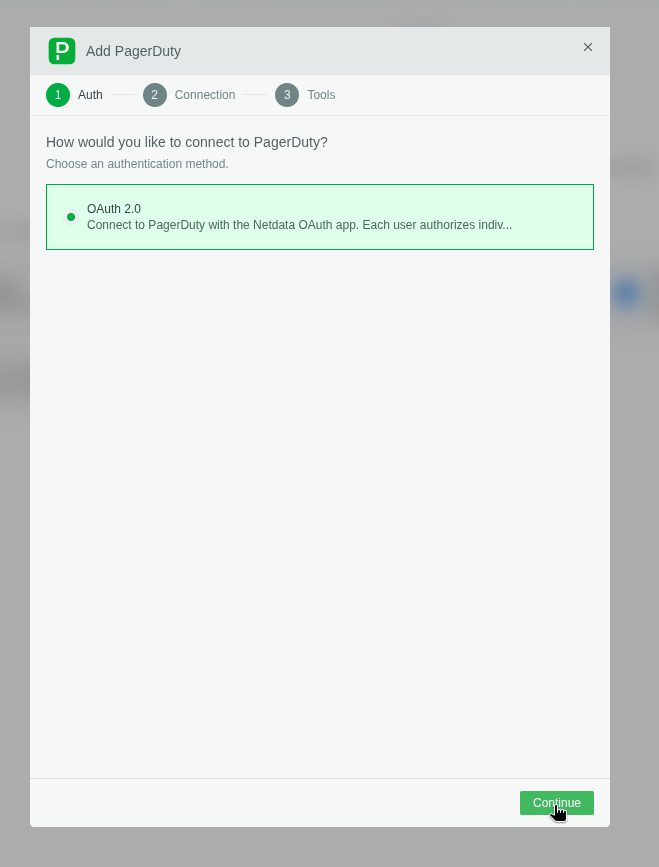 Choose an authentication method