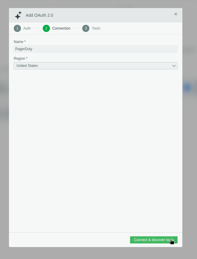 Connection parameters