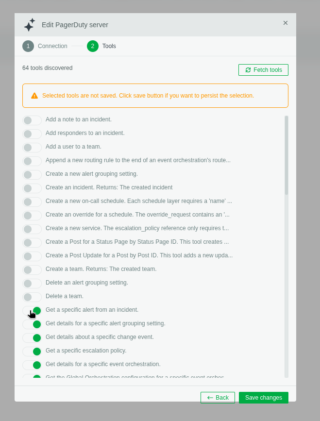 Select read-only tools