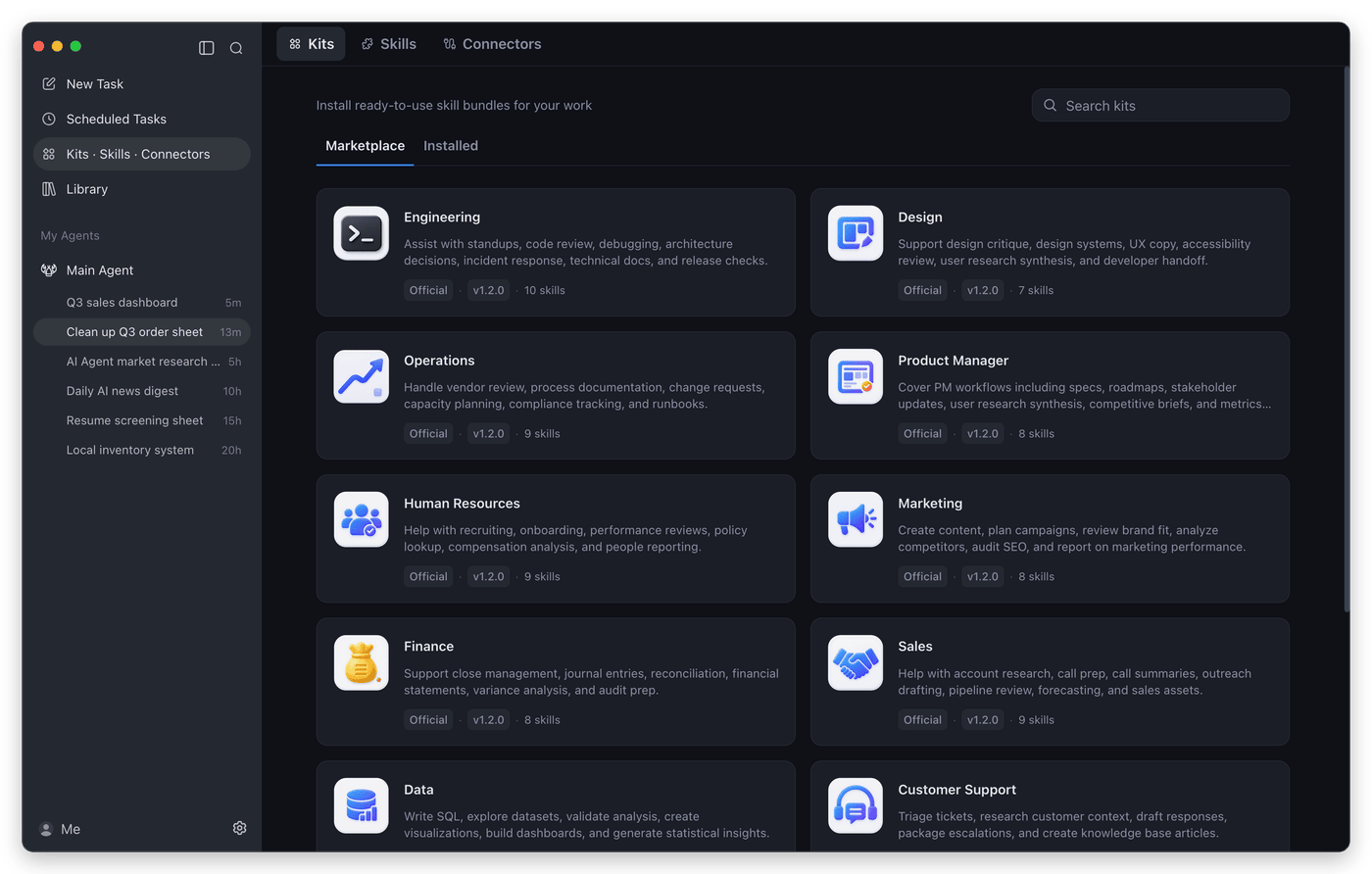 The kits marketplace