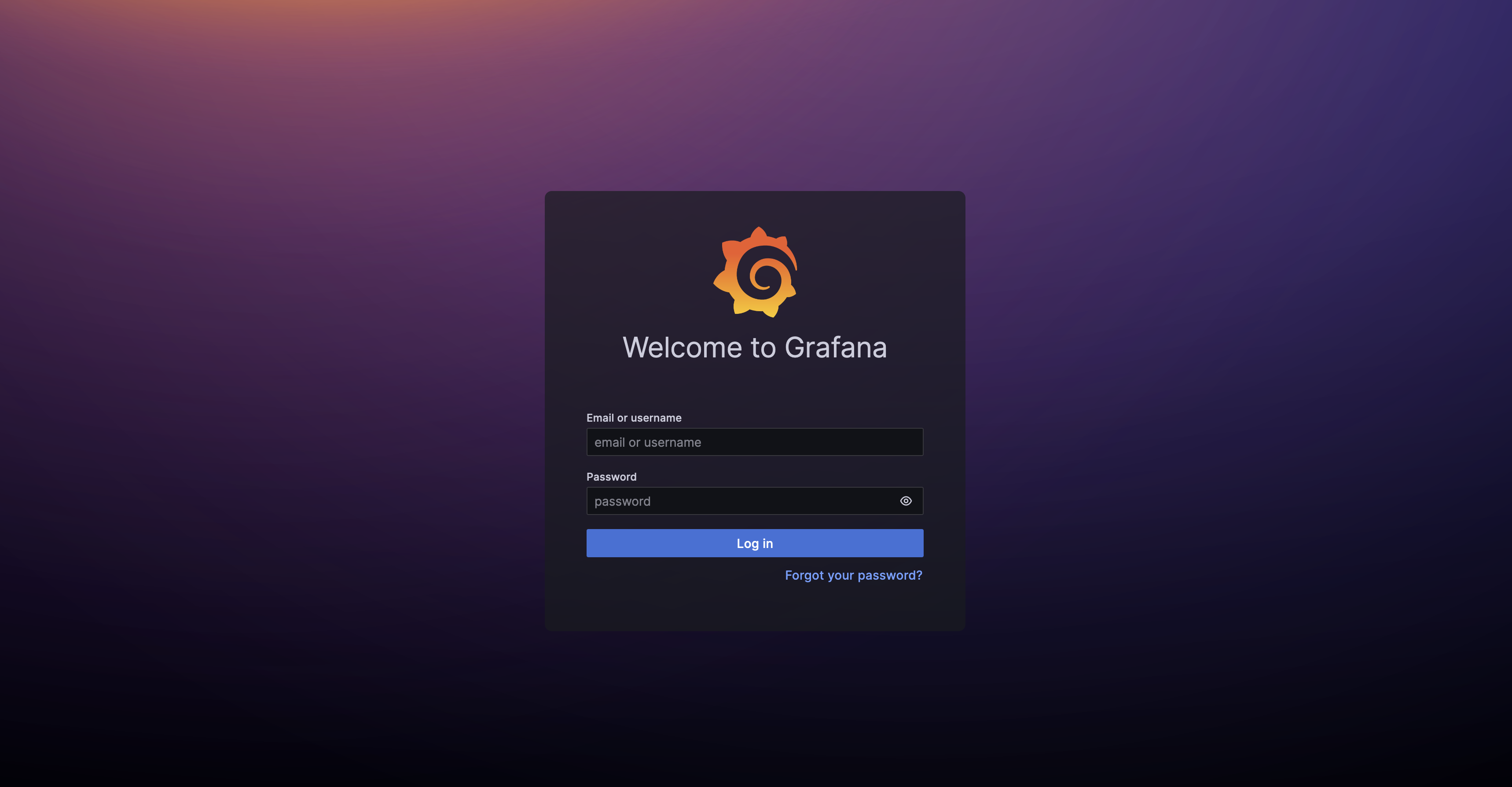 Grafana Login Page