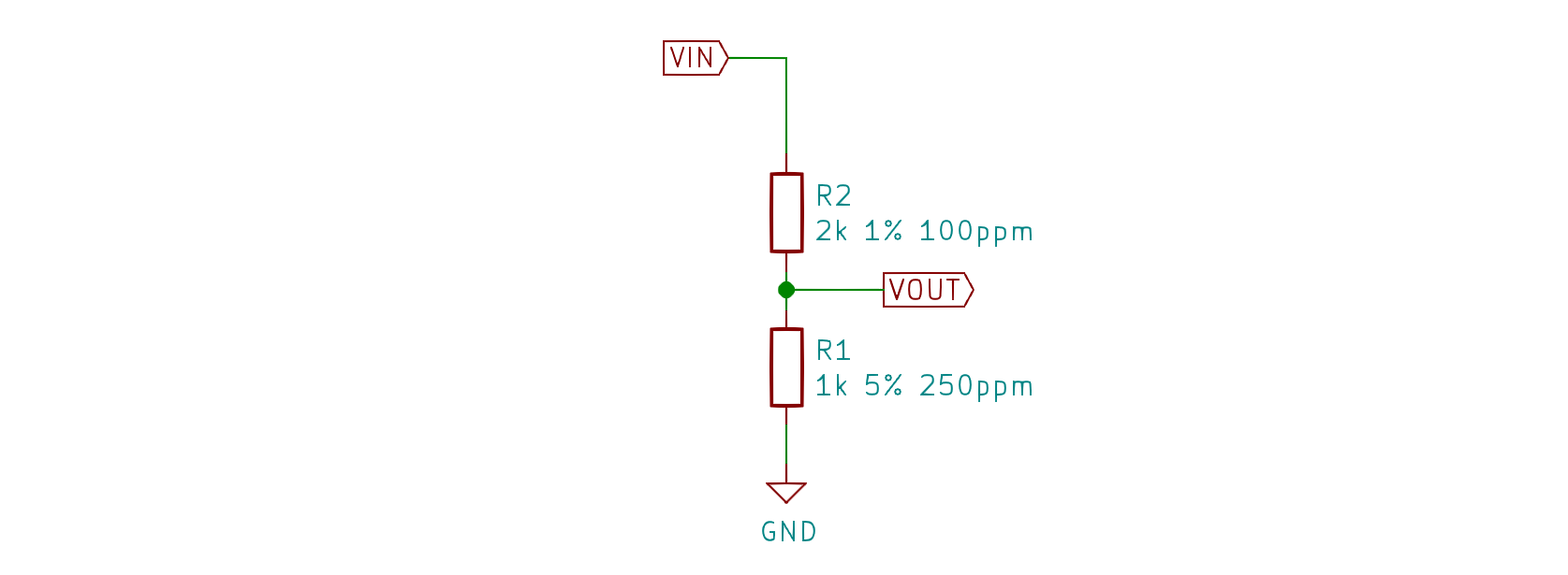 Simple voltage divider