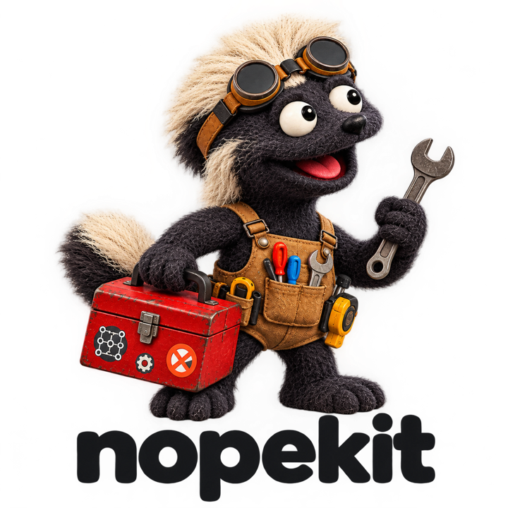 Nopey the honey badger, nopekit's mascot