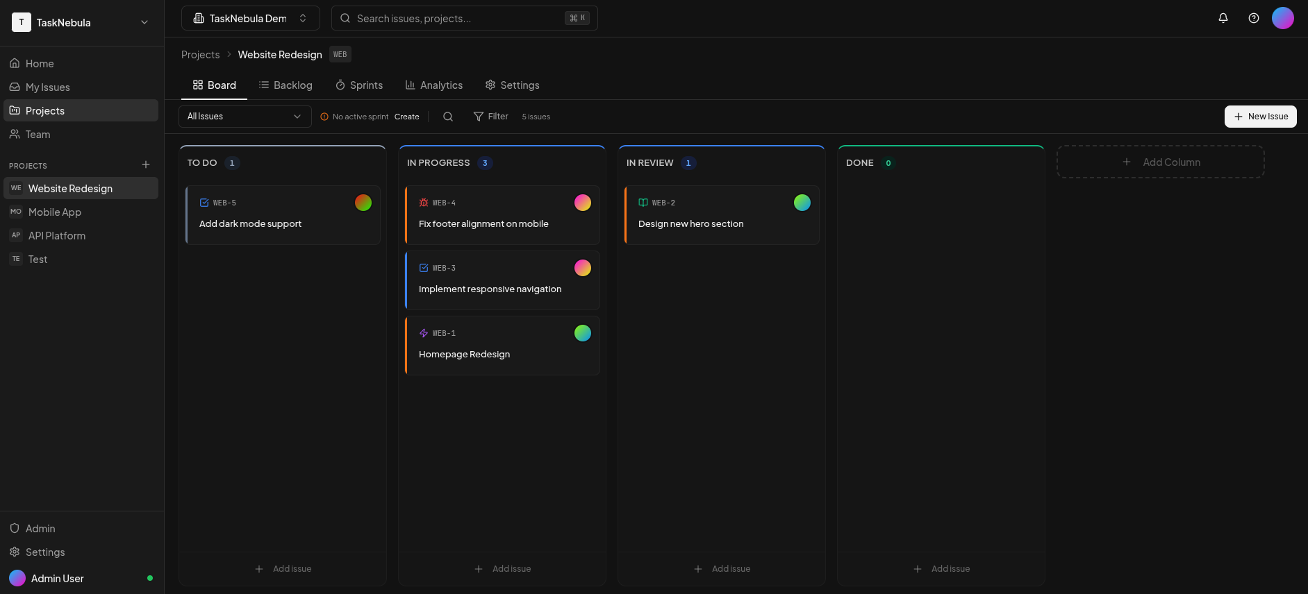 Draft issues from a prompt