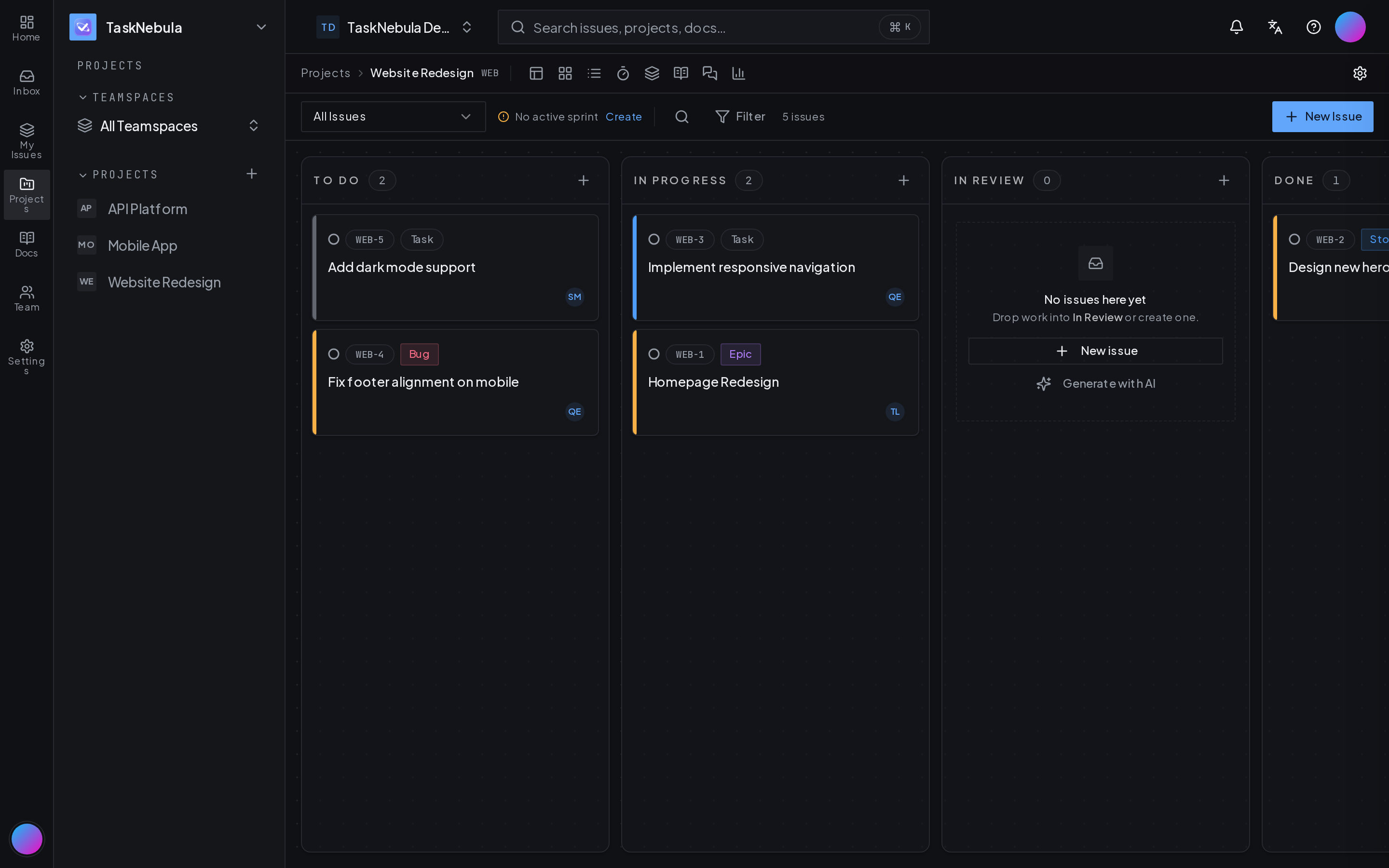 Kanban board
