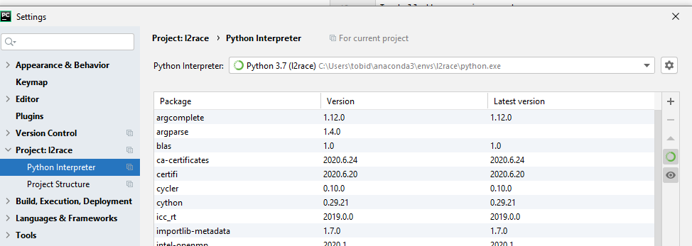 pycharm setup