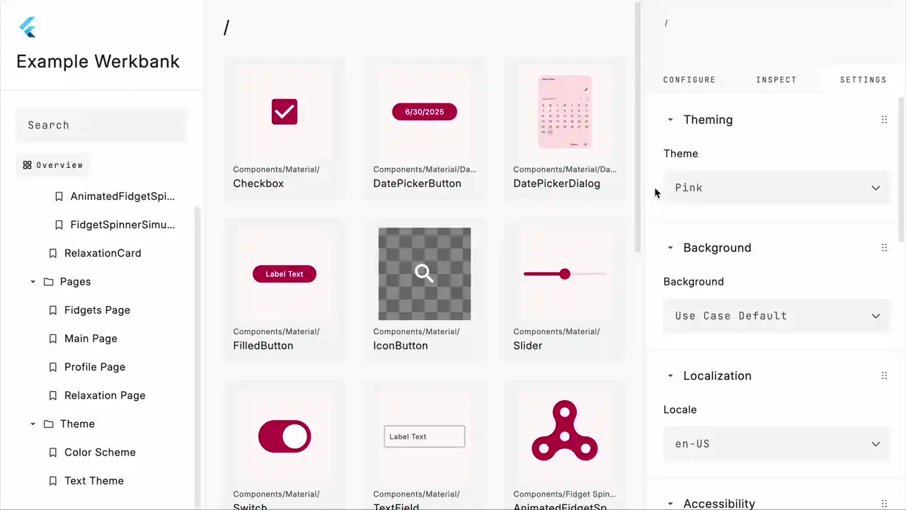 An animation showcasing theming and more.