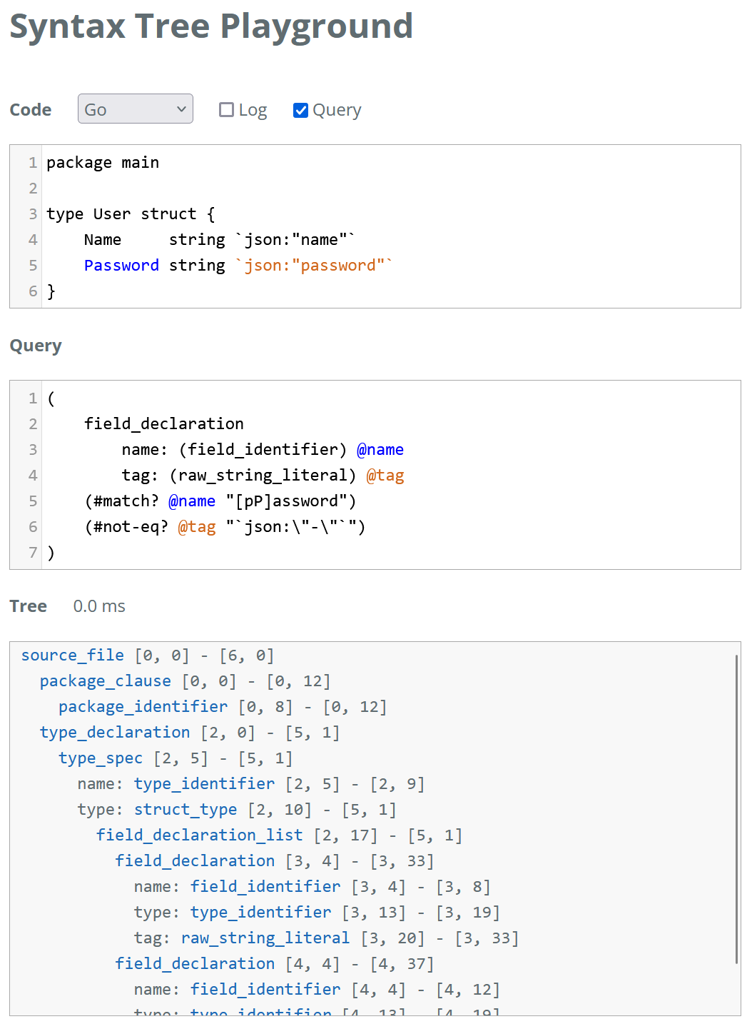 tree-sitter playground go example