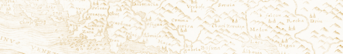 Map of Dalmatia, Croatia and surroundings, XV century