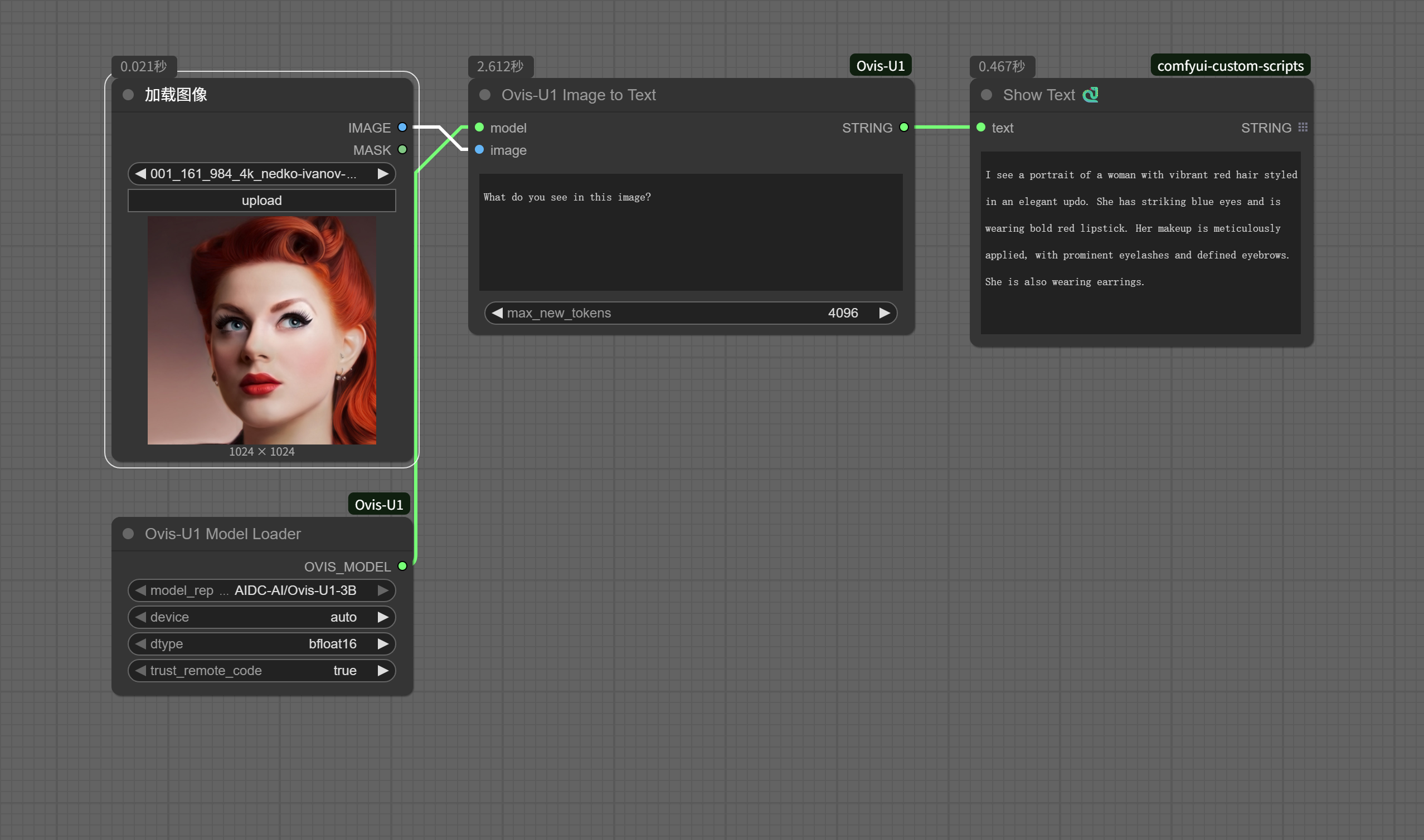 Image to Text workflow