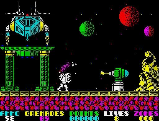 Screenshot of the Exolon game