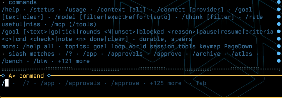 Command help and completion