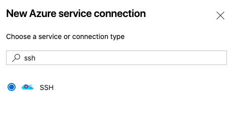 Choose Service Connection